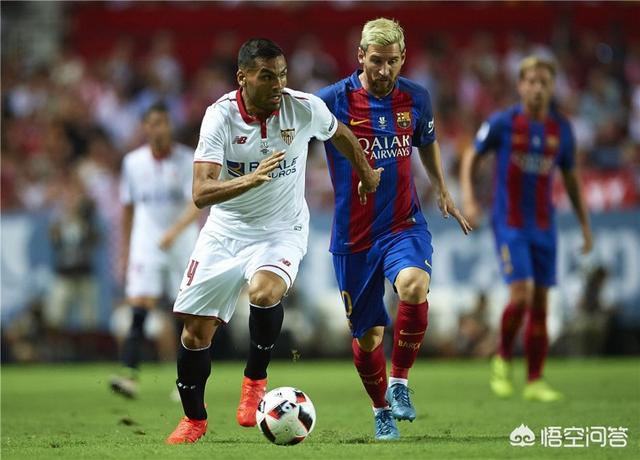 巴萨塞维利亚4-2梅西凌空抽射